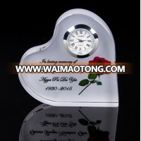 heart design crystal wedding gifts for guest