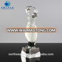 Factory Sale Diamond Blank Crystal Trophy for Customer LOGO Engraving