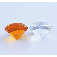 Cheap wholesale colorful crystal diamond shape paperweight