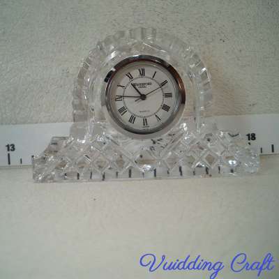 Wholesale Clear Crystal Engraved Desk Clocks For Gifts